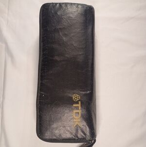 TDK Black Cassette Holder With 9 Brand New Cassette Tapes